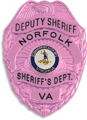 Cancer Awareness Eagle Topped Badge S-89-B_PK